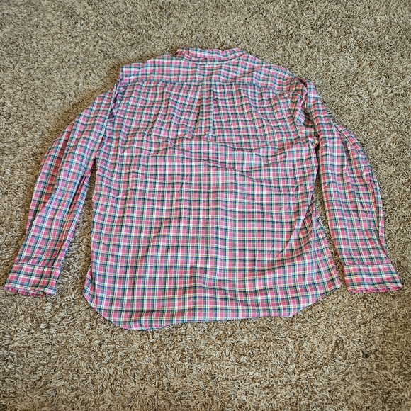 Vintage Ralph Lauren Shirt Mens Size XL Pink Green Plaid Button Down - Picture 2 of 7